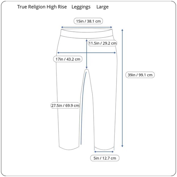 True Religion Womens Size L Gray High Raise Pull On Ankle Legging Jersey Knit - Picture 7 of 11